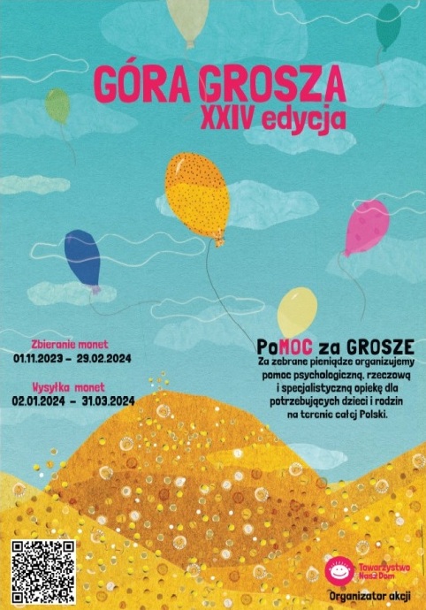 Plakat informujący o akcji Góra Grosza.